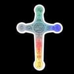 Hologramm Sticker - John`s Kreuz