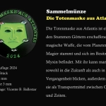 Sammelmünze - Die Totenmaske aus Atlantis