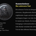 BLACK FRIDAY SPECIAL Sammelmünze und Sammelfigur - Der schwarze Tod